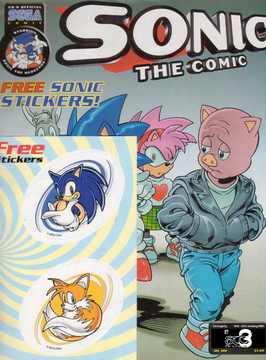 Sonic - The Comic Issue No. 198 Cover Page